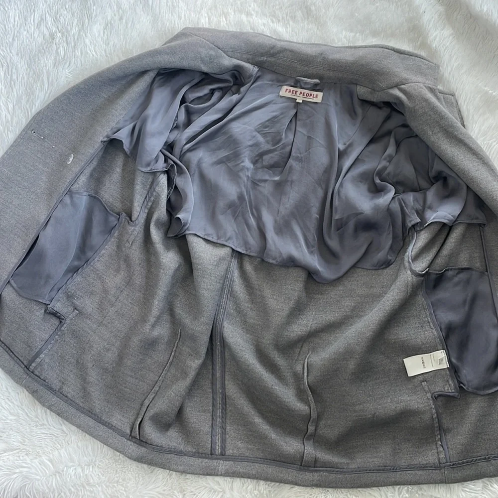 FREE PEOPLE Mari Solid Oversized Blazer Large - Picture 7 of 13